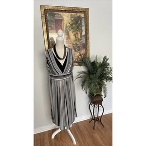 Danny And Nicole Womens Turquoise Sleeveless Floral Dress Size 6